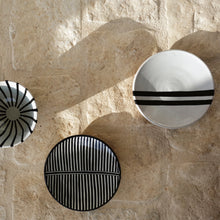Load image into Gallery viewer, Black & white striped bowl