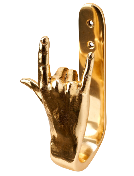 Golden hand gesture hook