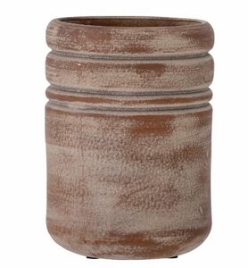 Brown ceramic vase