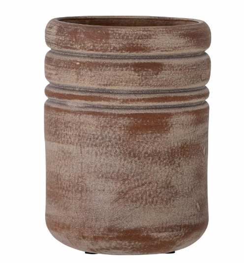 Brown ceramic vase