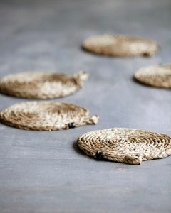 Seagrass pot holders set of 2