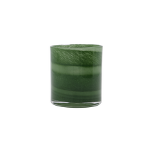 Load image into Gallery viewer, Tea light holder green swirls