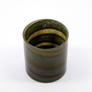 Tea light holder brown swirls