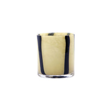 Load image into Gallery viewer, Tea light holder black stripes