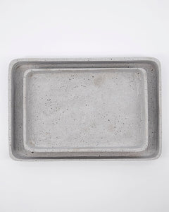 Cement look set of two trays