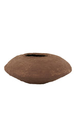 Load image into Gallery viewer, Brown rustic papermache pot