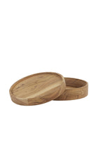 Load image into Gallery viewer, Acacia wood storage pot small