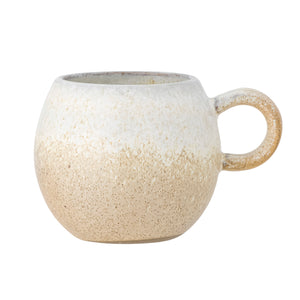 Cream stoneware cup