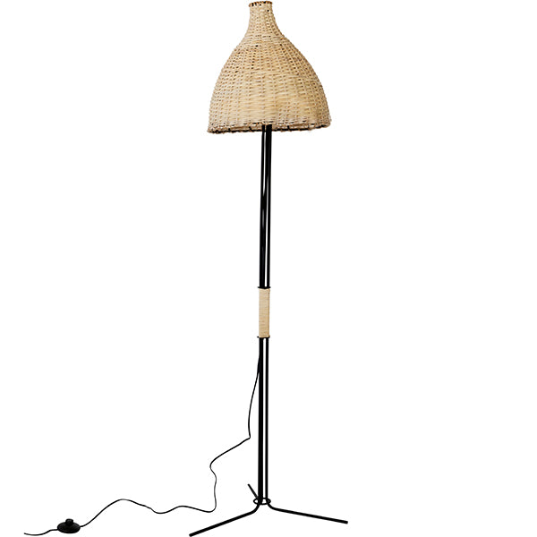 Wicker floor lamp 1