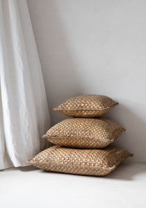 Natural hyacinth cushion 40x40