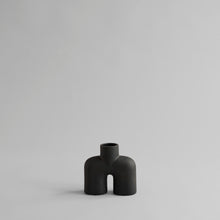 Load image into Gallery viewer, Sculptured dark brown vase mini