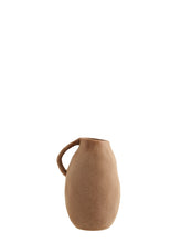 Load image into Gallery viewer, Sandstone stoneware vase with handle medium