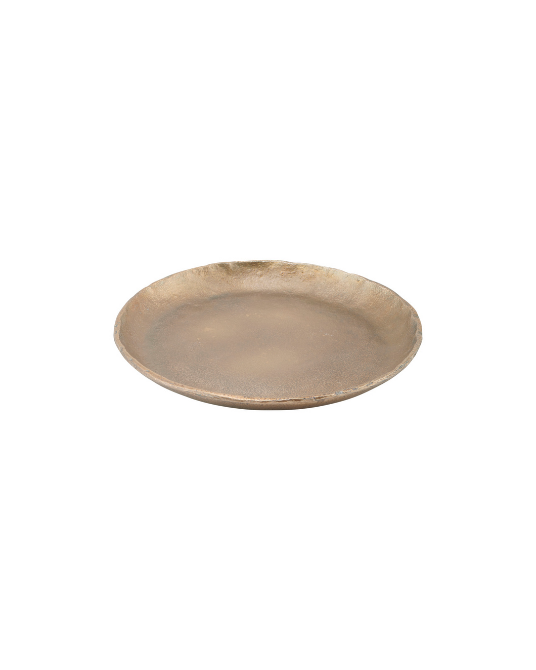 *DAMAGED* Brass finished circular tray