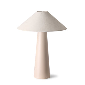 Light peach/nude cone shaped lamp base