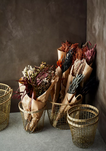 Red dried flowers