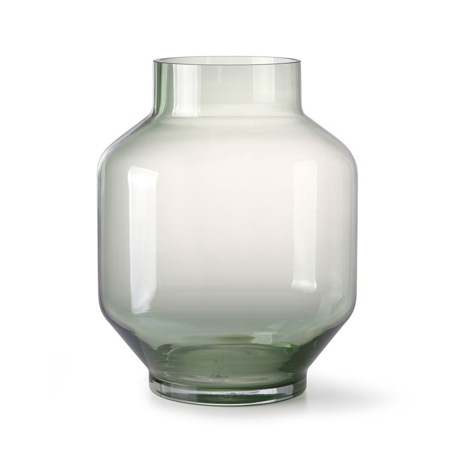 Green glass vase by HKliving