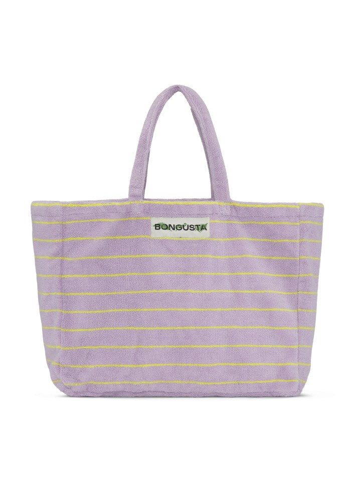 Lilac & neon yellow yellow weekend bag