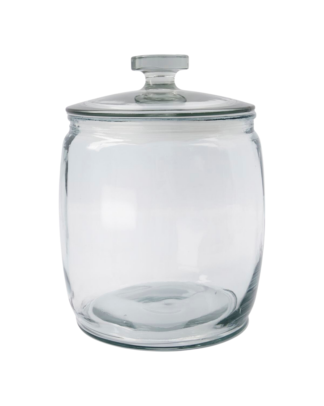 Glass preserving storage jar large