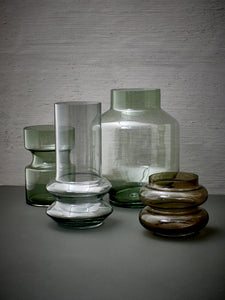 Green glass vase by HKliving